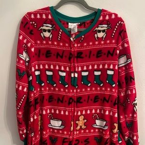 Friends TV Show Christmas Holiday Pajama Jumpsuit